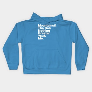 Mountains: Lyrical Jetset Kids Hoodie